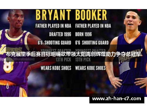 布克展望季后赛目标明确欲带领太阳再创辉煌助力争夺总冠军